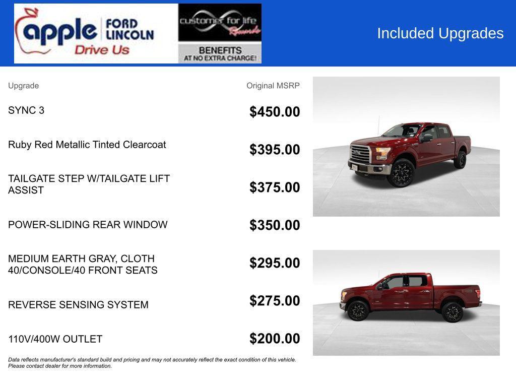 used 2016 Ford F-150 car, priced at $24,500