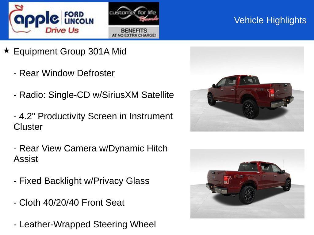 used 2016 Ford F-150 car, priced at $24,500