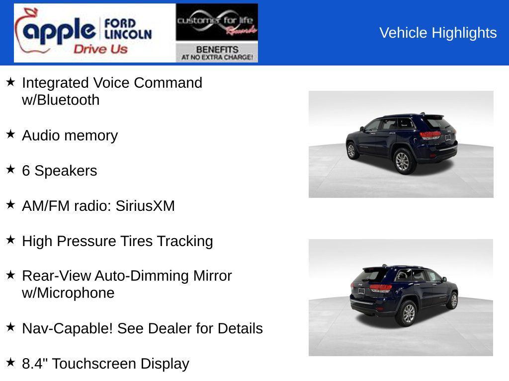 used 2015 Jeep Grand Cherokee car, priced at $13,000