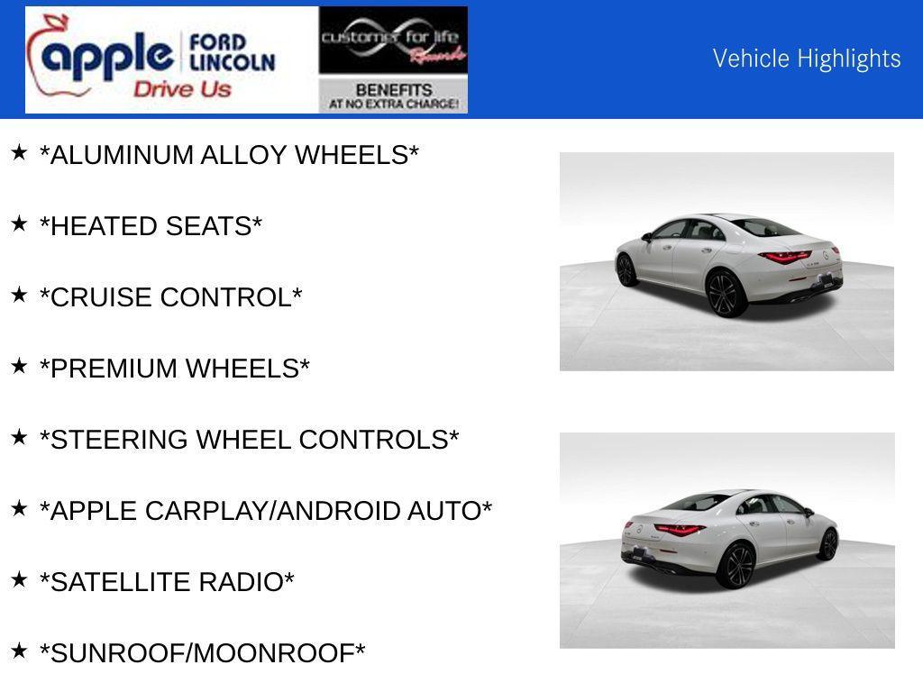 used 2024 Mercedes-Benz CLA 250 car, priced at $35,000