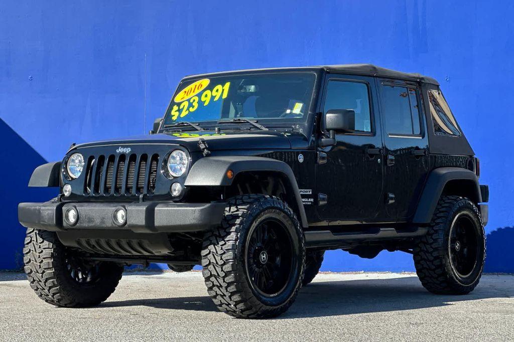used 2016 Jeep Wrangler Unlimited car, priced at $22,900