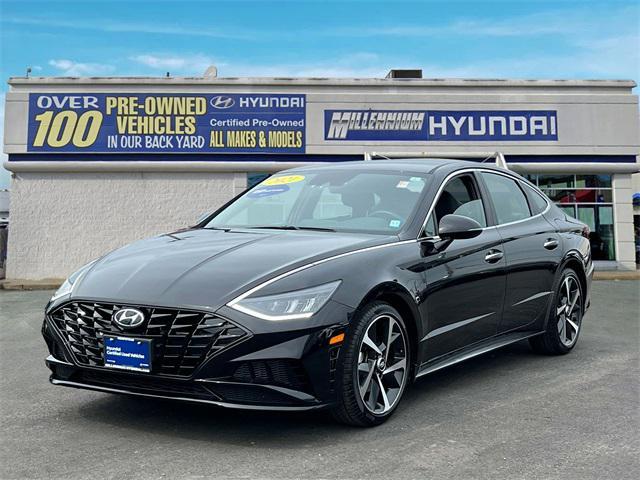 used 2021 Hyundai Sonata car, priced at $19,500