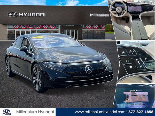 used 2022 Mercedes-Benz EQS 580 car, priced at $55,989