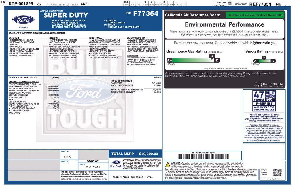 new 2024 Ford F-350 car, priced at $42,860