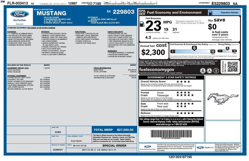 used 2014 Ford Mustang car, priced at $15,000
