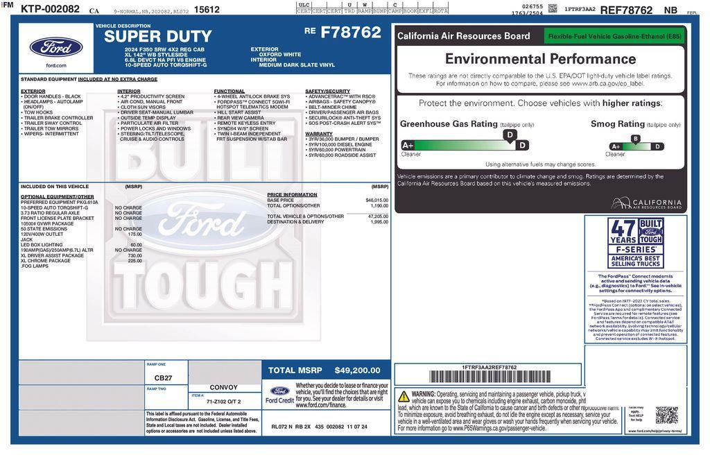 new 2024 Ford F-350 car, priced at $59,686