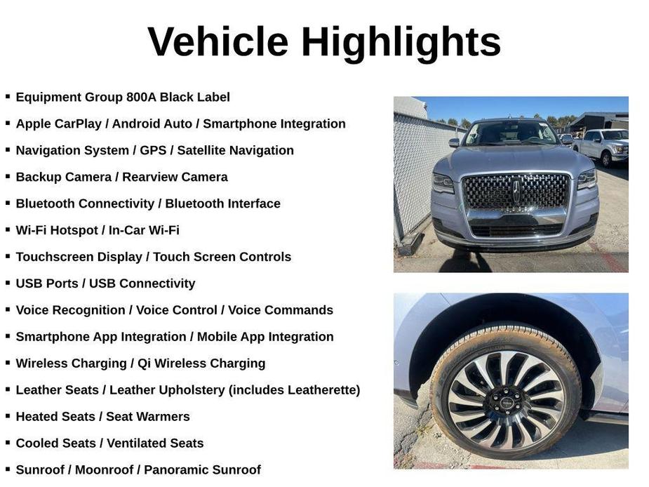 used 2022 Lincoln Navigator L car, priced at $76,000