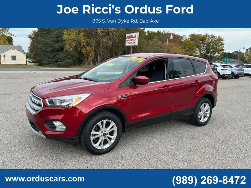 used 2019 Ford Escape car, priced at $17,495