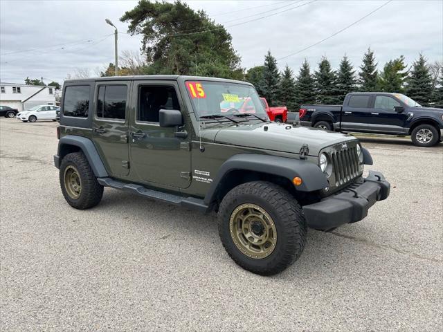 used 2015 Jeep Wrangler Unlimited car, priced at $18,995