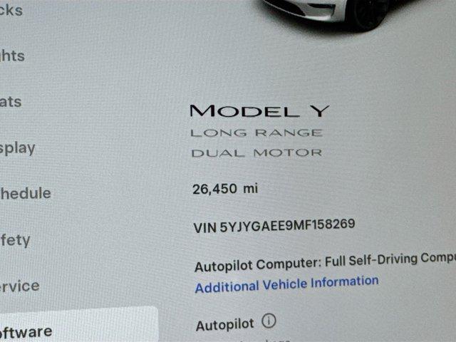 used 2021 Tesla Model Y car, priced at $27,250