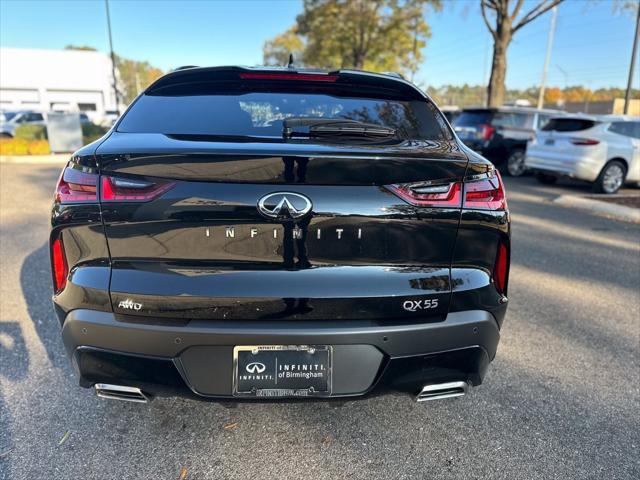 new 2025 INFINITI QX55 car, priced at $53,250