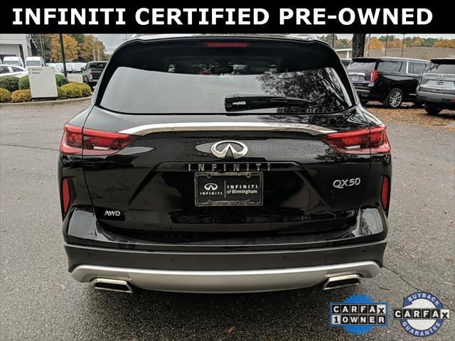 used 2021 INFINITI QX50 car, priced at $28,307