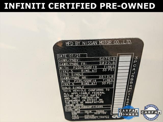 used 2021 INFINITI QX50 car, priced at $30,965