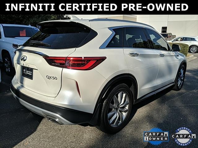 used 2021 INFINITI QX50 car, priced at $30,965