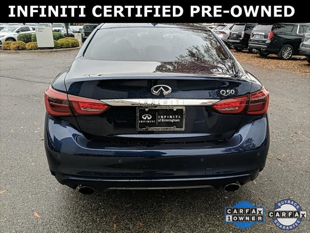 used 2021 INFINITI Q50 car, priced at $30,000