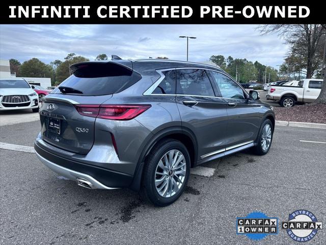 used 2024 INFINITI QX50 car, priced at $37,705