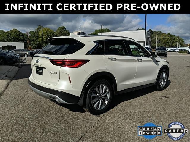 used 2022 INFINITI QX50 car, priced at $36,000