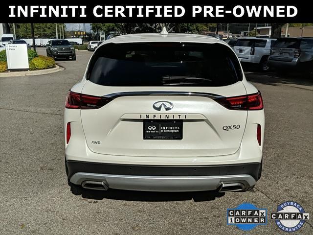 used 2022 INFINITI QX50 car, priced at $36,000