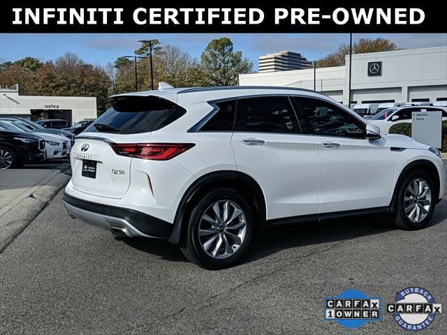 used 2022 INFINITI QX50 car, priced at $30,595