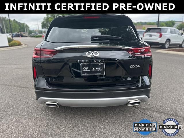 used 2024 INFINITI QX50 car, priced at $38,156