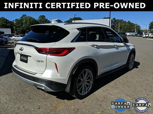 used 2021 INFINITI QX50 car, priced at $31,135