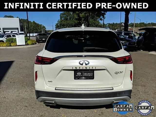 used 2021 INFINITI QX50 car, priced at $31,135