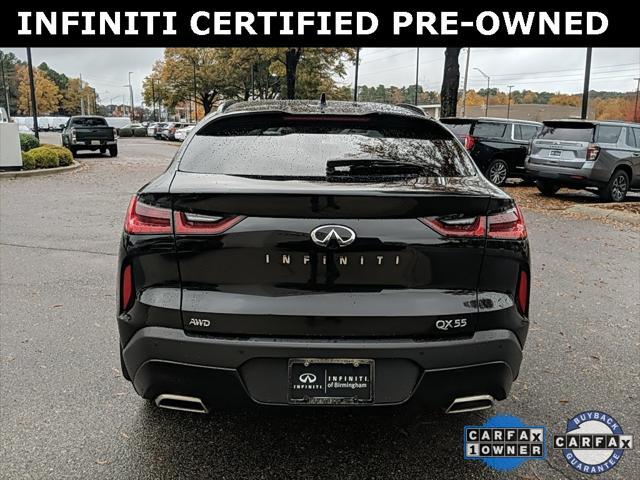 used 2022 INFINITI QX55 car, priced at $34,610