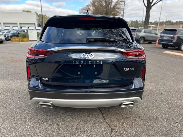 new 2025 INFINITI QX50 car, priced at $49,360