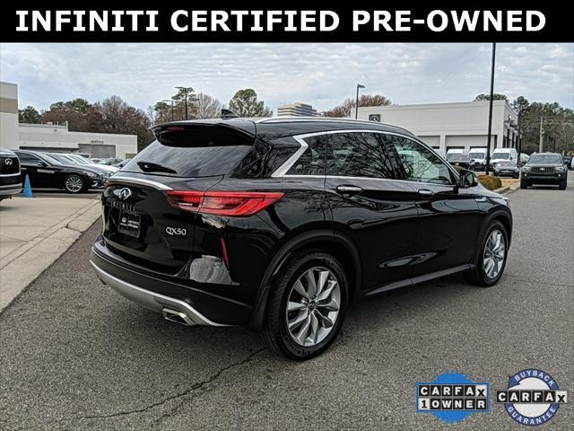 used 2021 INFINITI QX50 car, priced at $27,995