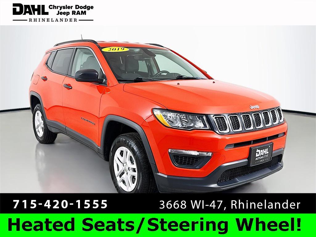 used 2019 Jeep Compass car, priced at $16,500