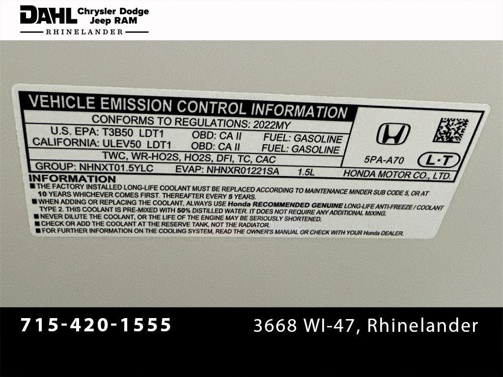 used 2022 Honda CR-V car, priced at $25,900