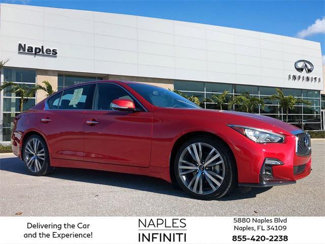 used 2022 INFINITI Q50 car, priced at $32,156