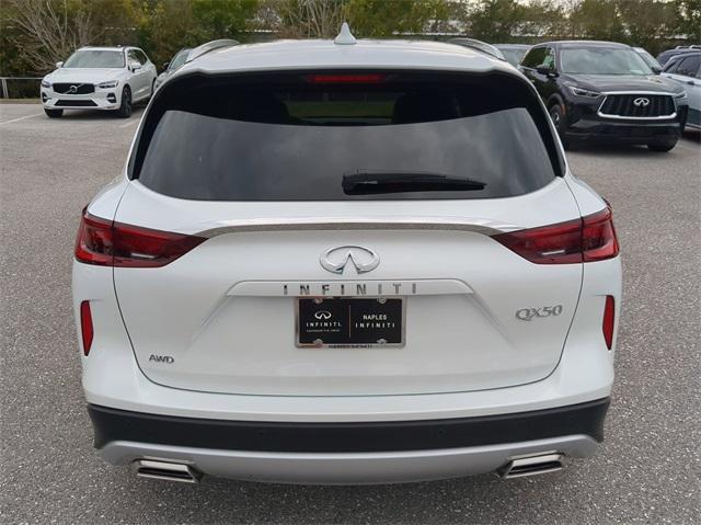 new 2025 INFINITI QX50 car, priced at $49,270