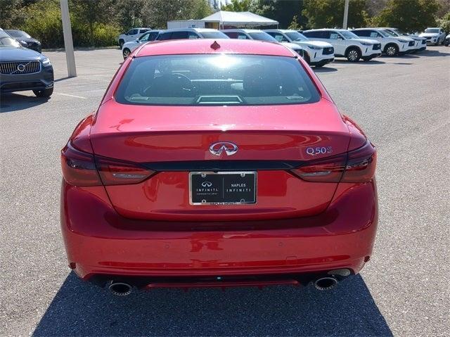 new 2024 INFINITI Q50 car, priced at $61,015