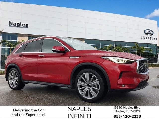 used 2021 INFINITI QX50 car, priced at $33,495