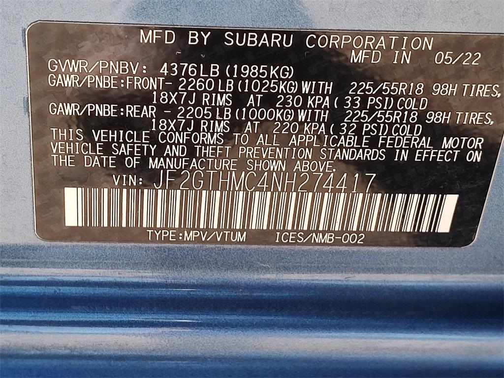 used 2022 Subaru Crosstrek car, priced at $24,696