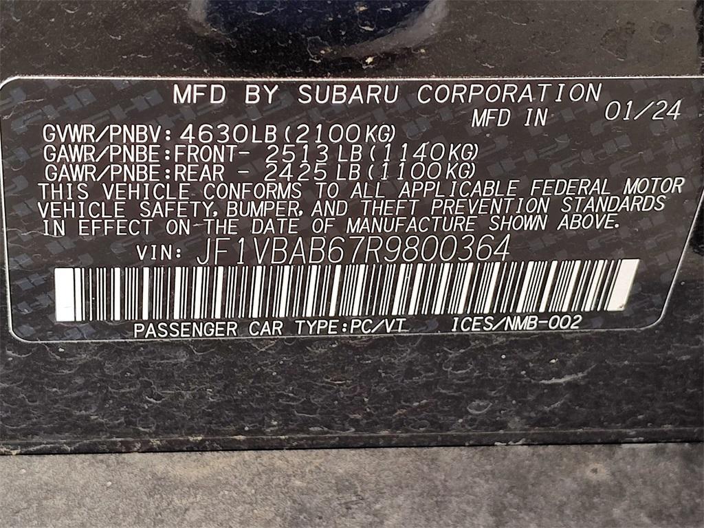 used 2024 Subaru WRX car, priced at $28,600