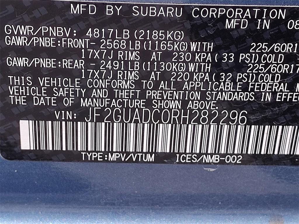 used 2024 Subaru Crosstrek car, priced at $26,900