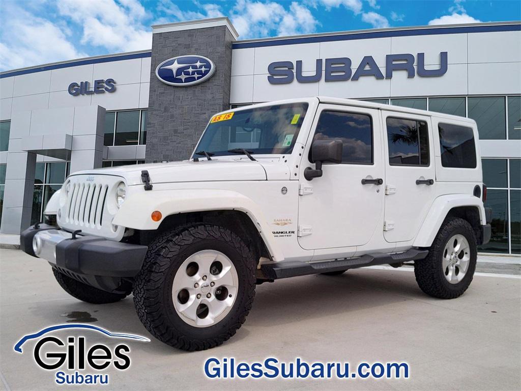 used 2015 Jeep Wrangler Unlimited car, priced at $15,777