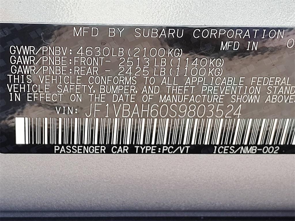 new 2025 Subaru WRX car, priced at $41,266