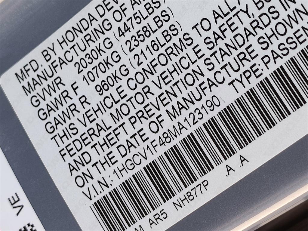 used 2021 Honda Accord car, priced at $21,994