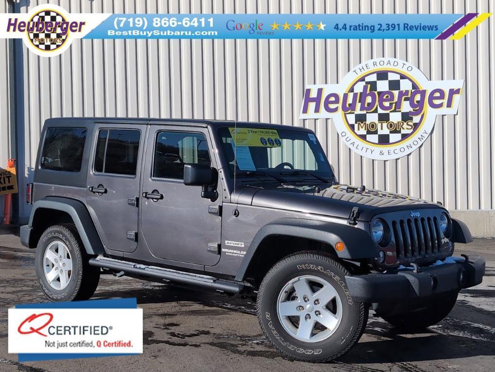 used 2017 Jeep Wrangler Unlimited car, priced at $20,988