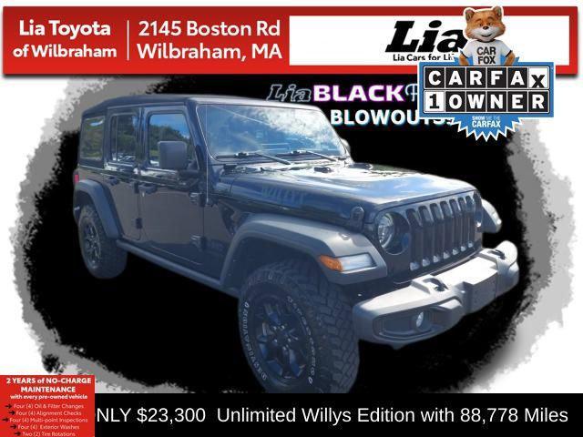 used 2021 Jeep Wrangler car, priced at $23,300