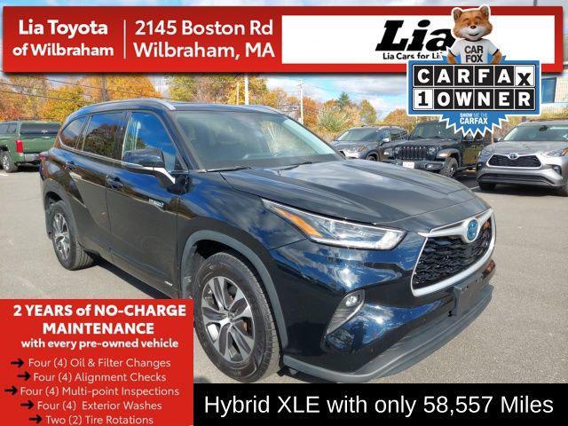 used 2021 Toyota Highlander Hybrid car, priced at $35,592