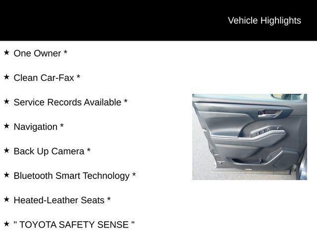 used 2022 Toyota Highlander car, priced at $33,540