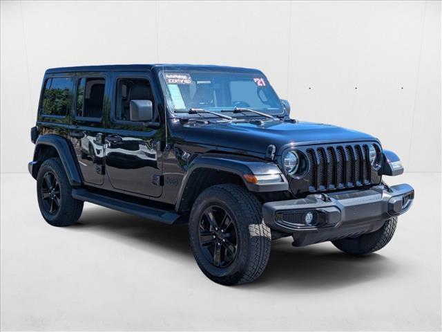 used 2021 Jeep Wrangler Unlimited car, priced at $31,974