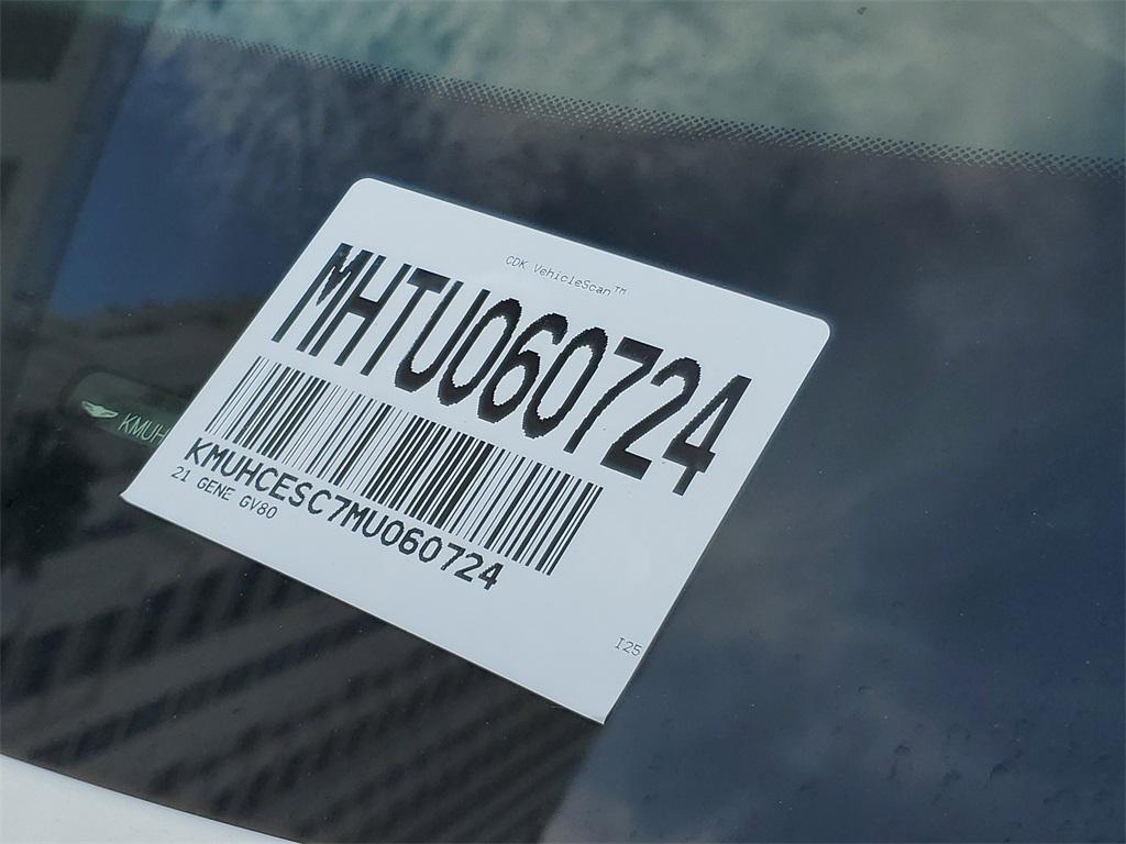 used 2021 Genesis GV80 car, priced at $37,479