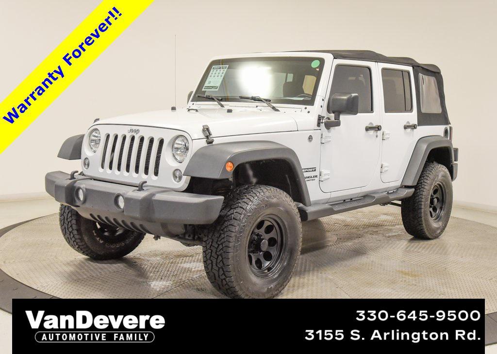 used 2015 Jeep Wrangler Unlimited car, priced at $17,572
