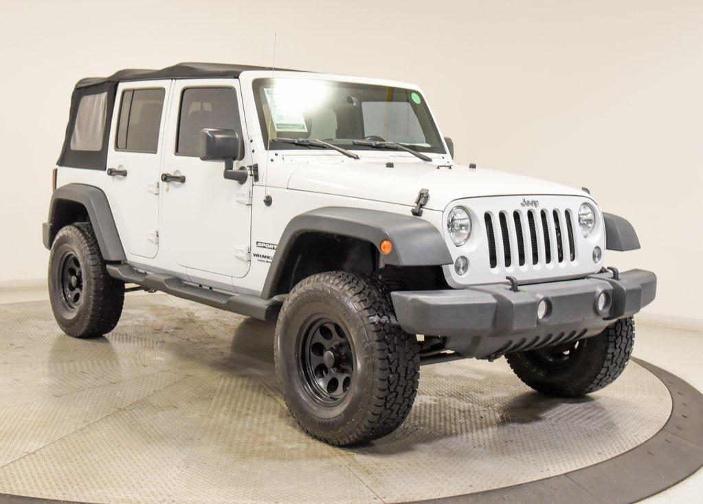 used 2015 Jeep Wrangler Unlimited car, priced at $17,489