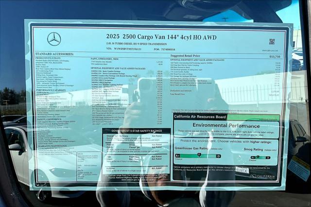 new 2025 Mercedes-Benz Sprinter 2500 car, priced at $83,670